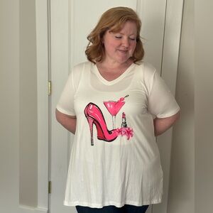 Ulla Popken Girly Graphic Tee